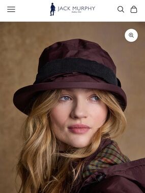 Jack Murphy Malvern Rain Hat Dublin Ireland Waterproof Purple Womens OS Gorpcore